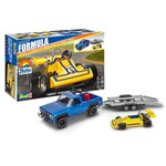 Revell 1/25 1978 Chevy Off-Road 4x4 Pickup Truck w/Malibu Grand Prix Virage Race Car & Trailer