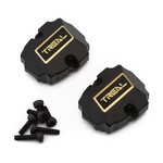 Treal Hobby Redcat Ascent-18 Front & Rear Brass Differential Covers (Black) (2) (13g)