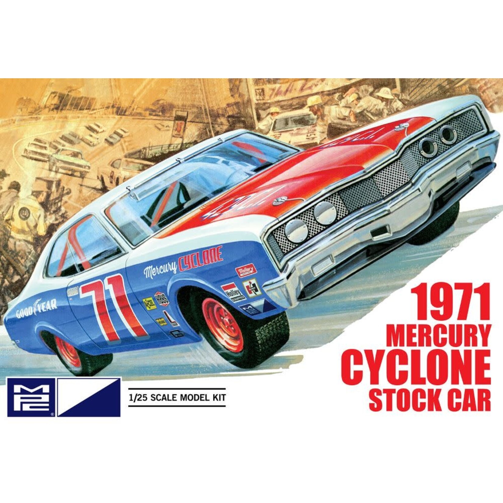 MPC 1/25 1971 Mercury Cyclone Stock Car