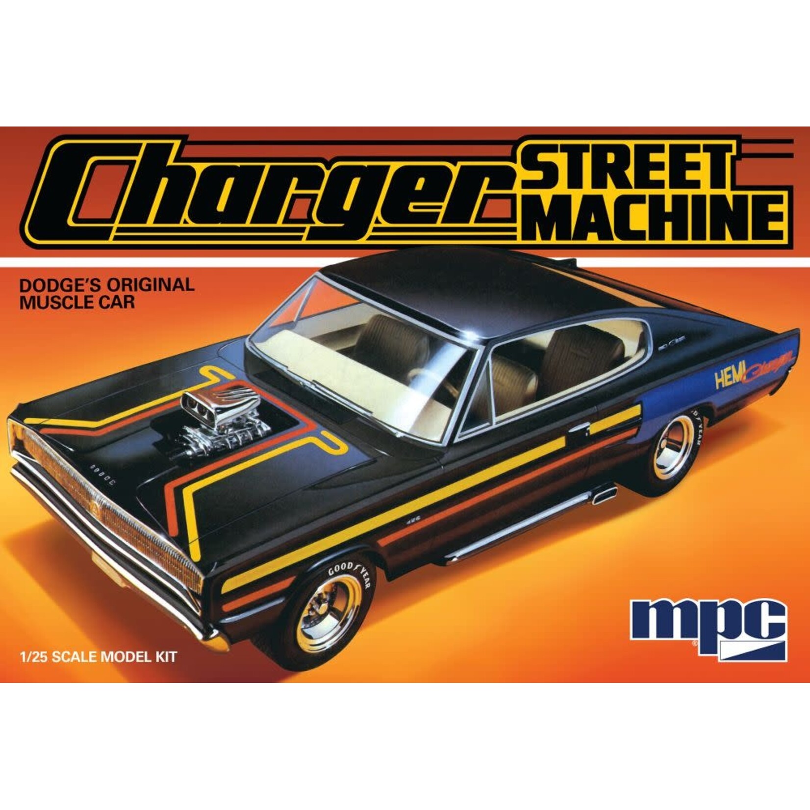 MPC 1/25 1967 Dodge Charger Muscle Car Street Machine