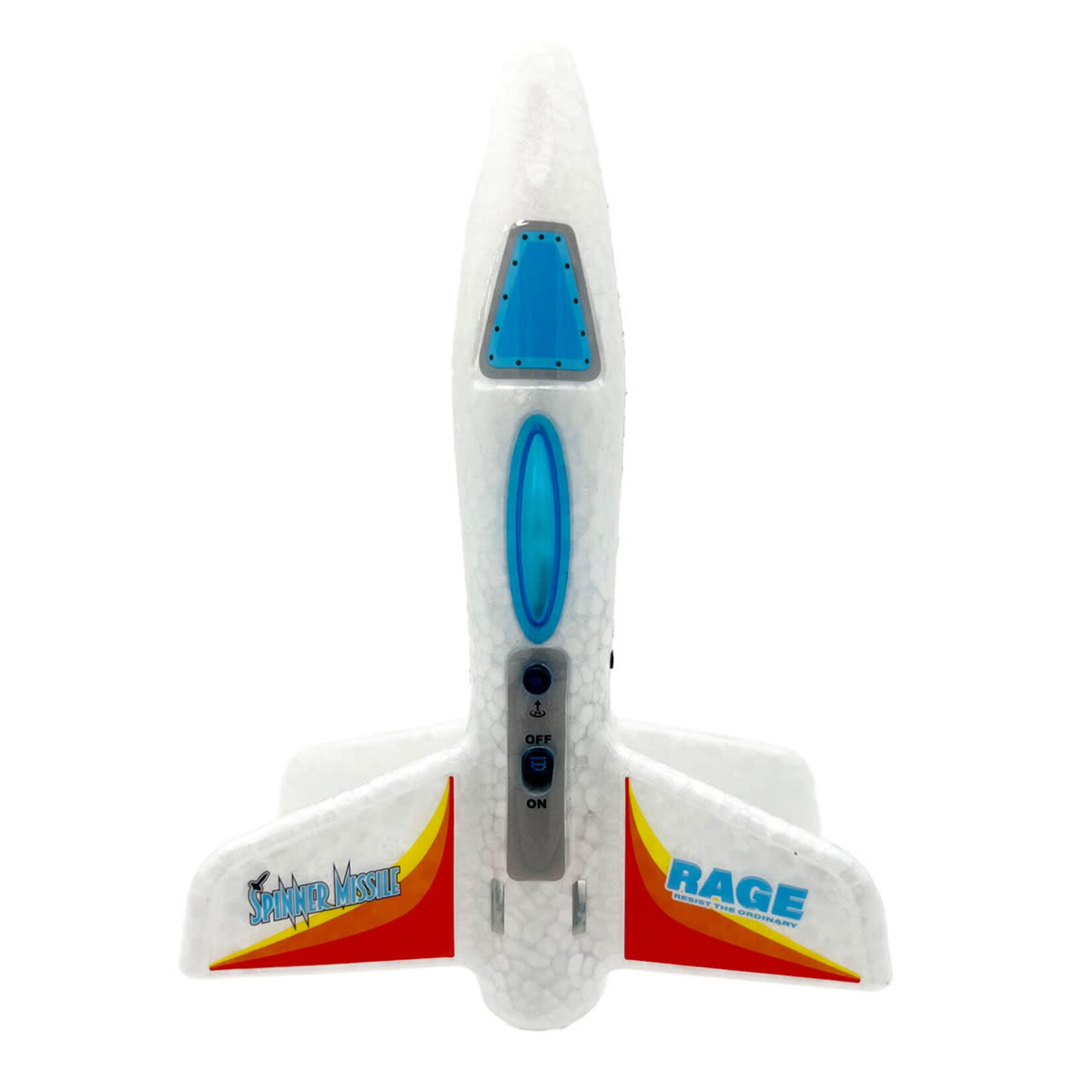 Rage R/C Spinner Missile - White Electric Free-Flight Rocket
