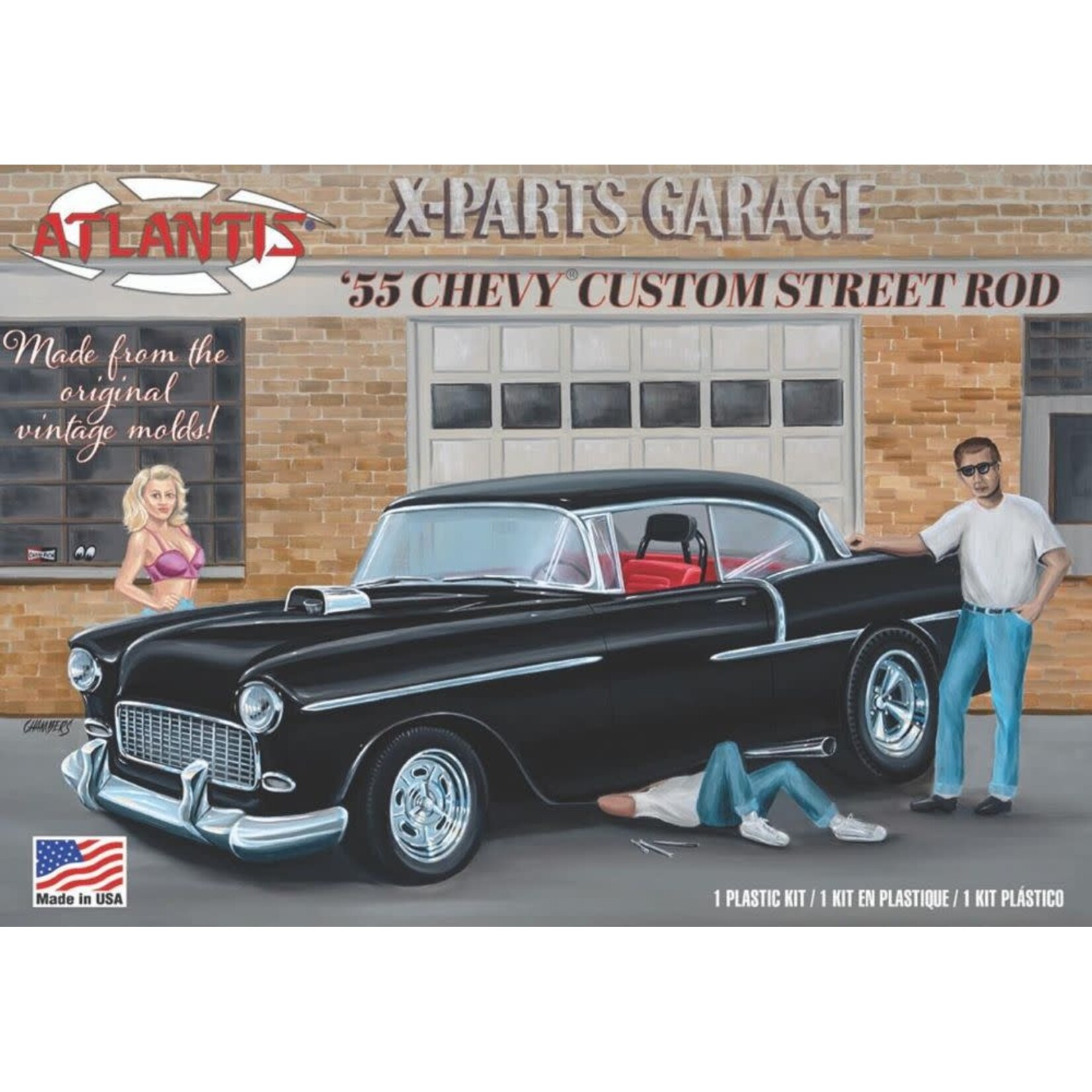 Atlantis 1/25 1955 Chevy Custom Street Rod