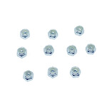 Racers Edge Nylon Lock Nut M2 (10pcs) Silver