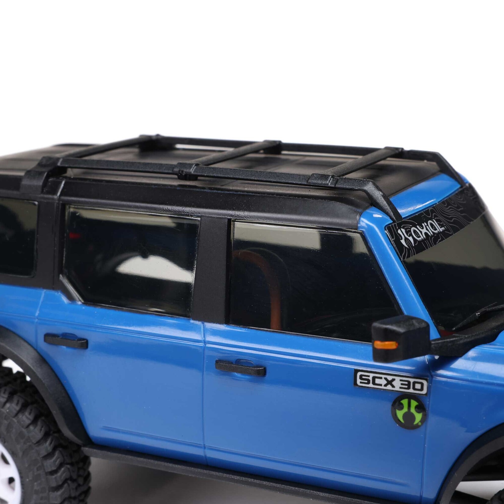Axial 1/30 SCX30 Ford Bronco 4X4 RTR Brushed Rock Crawler (Battery & Charger Included), Blue