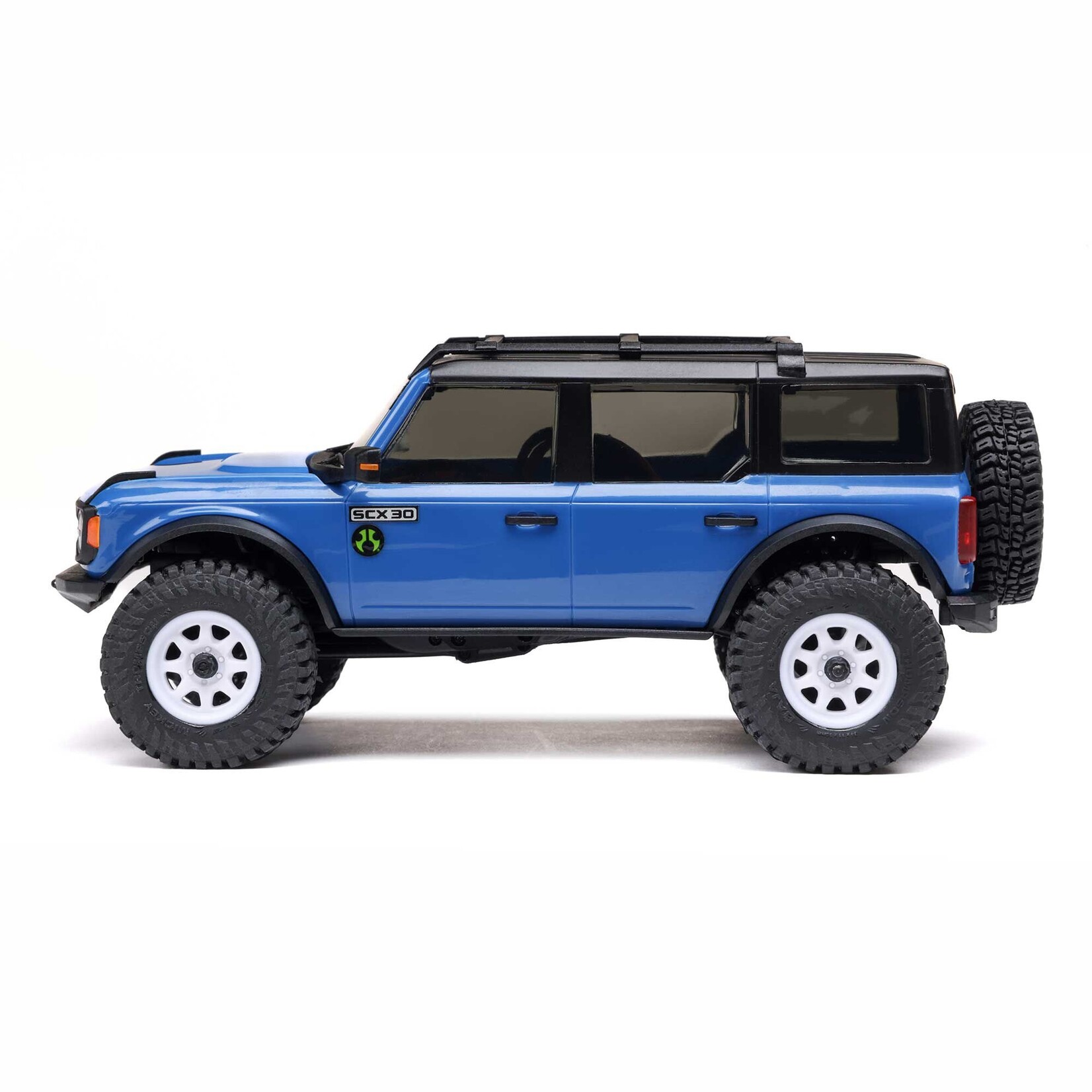 Axial 1/30 SCX30 Ford Bronco 4X4 RTR Brushed Rock Crawler (Battery & Charger Included), Blue