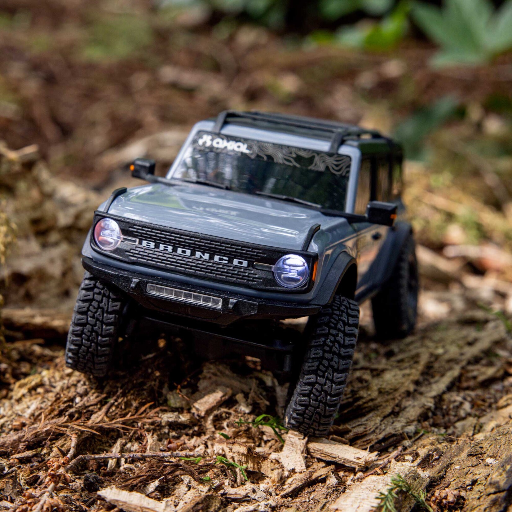 Axial 1/30 SCX30 Ford Bronco 4X4 RTR Brushed Rock Crawler (Battery & Charger Included), Gray