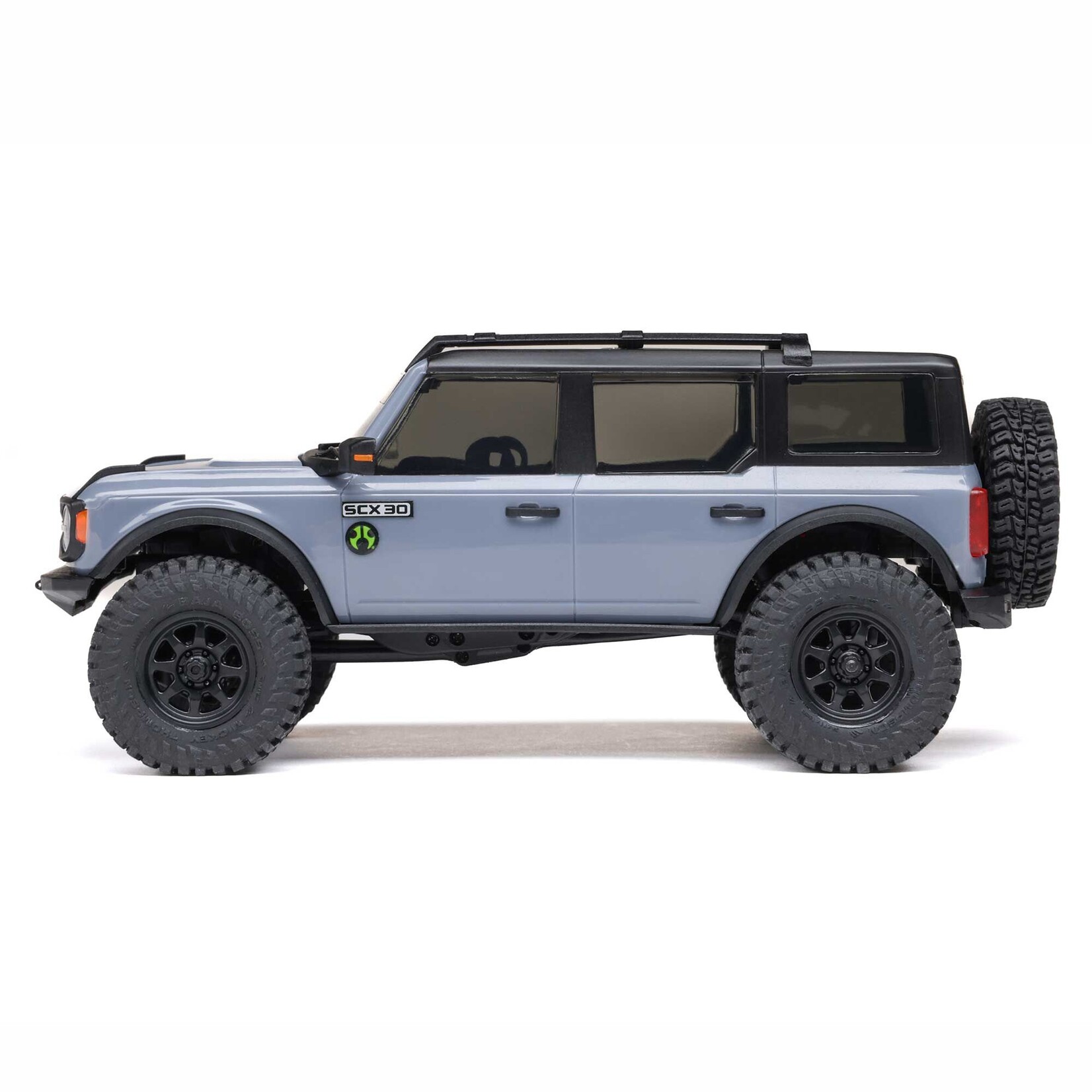 Axial 1/30 SCX30 Ford Bronco 4X4 RTR Brushed Rock Crawler (Battery & Charger Included), Gray
