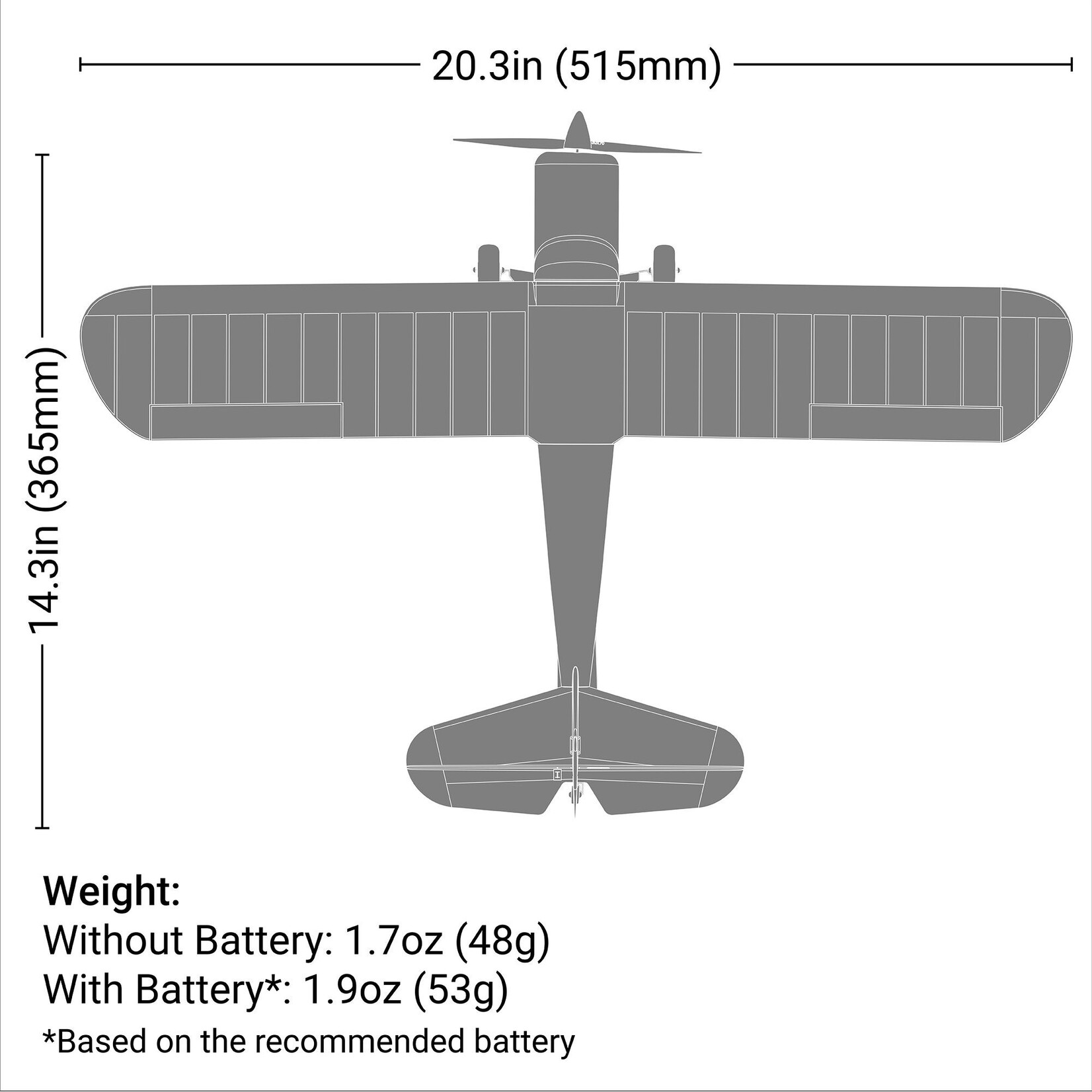 HobbyZone Champ Anniversary Special Edition 515mm RTF with SAFE Select