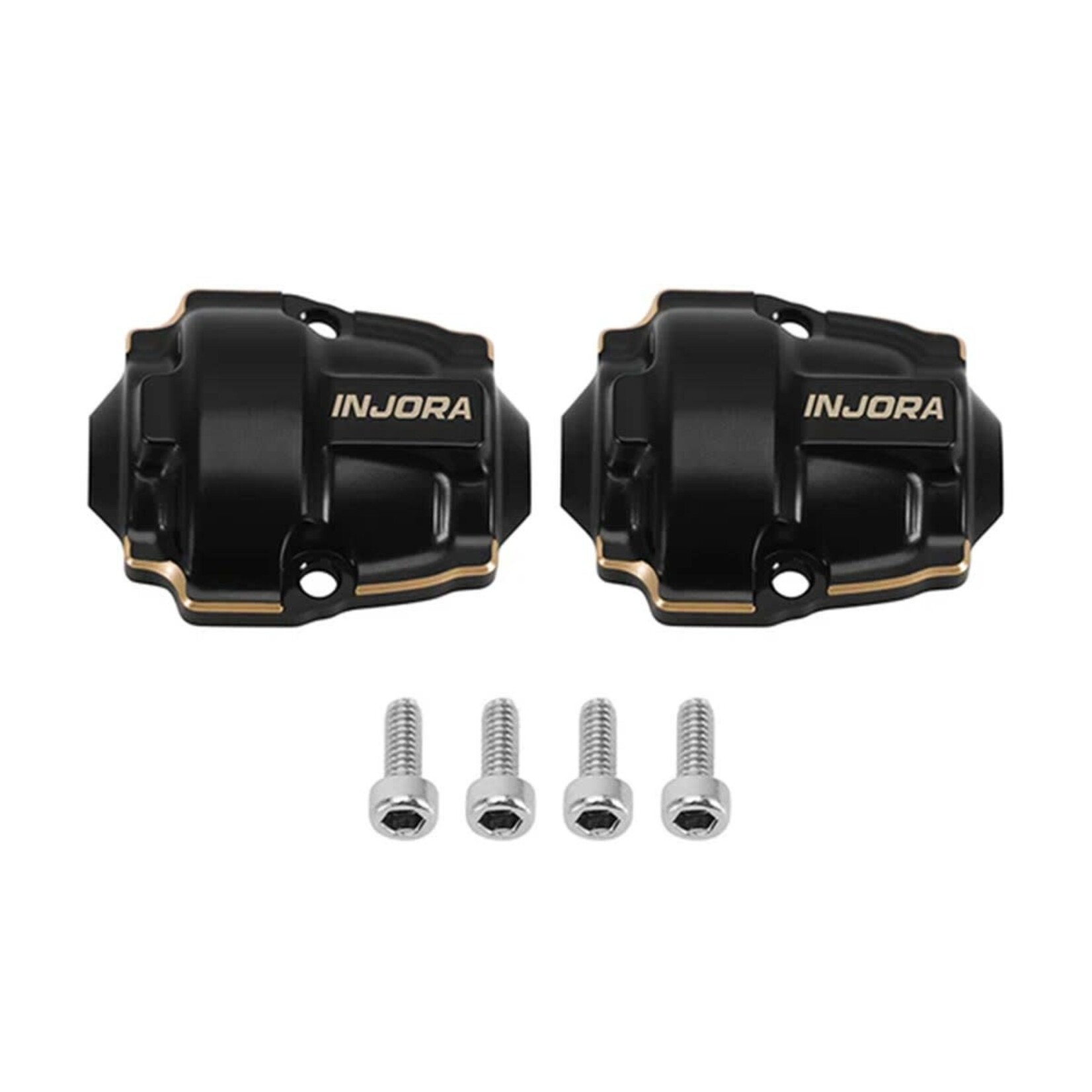 Ascent-32 Brass Differential Covers (Black) (2) (2.6g ea)