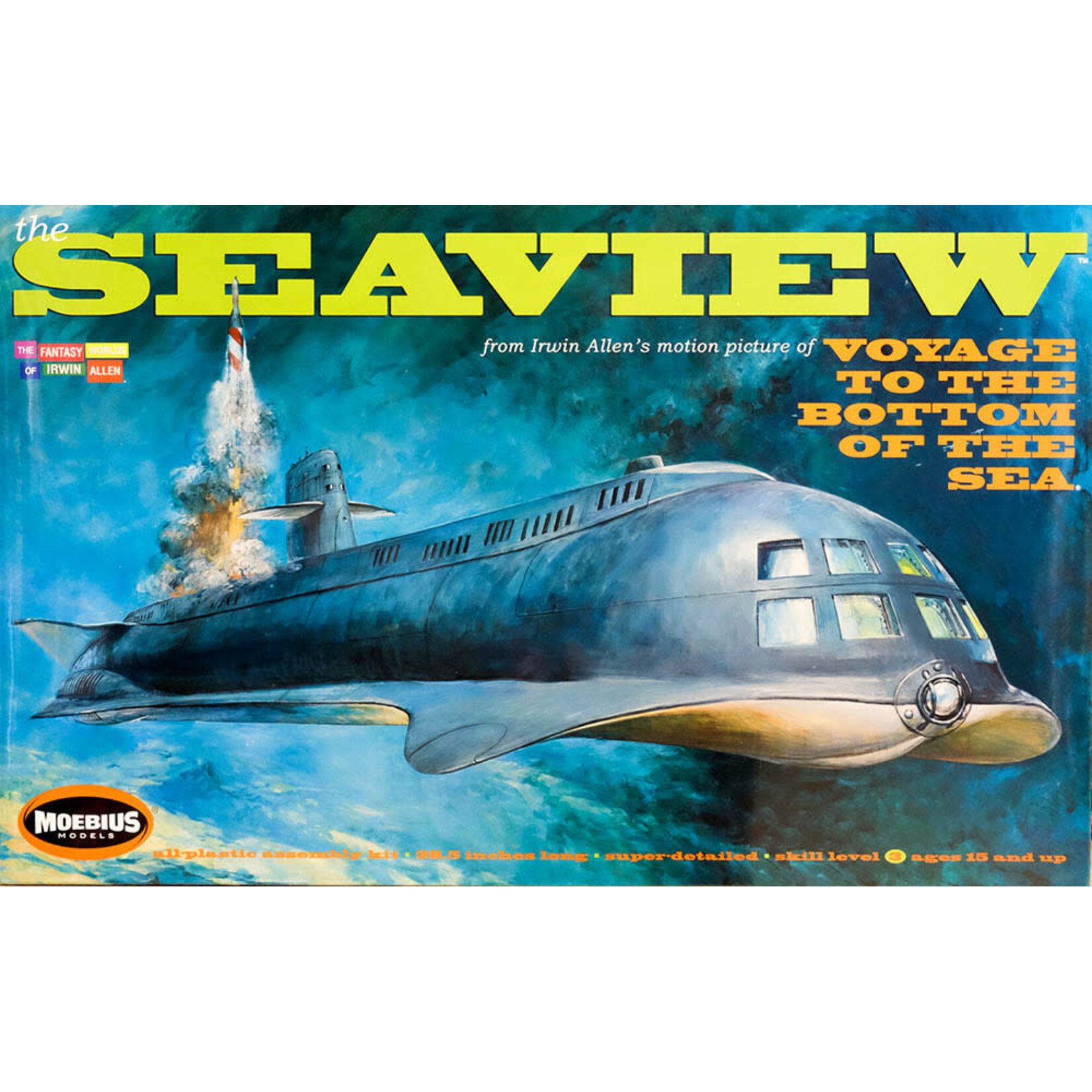 Moebius 1/128 Voyage to the Bottom of the Sea: Seaview 8-Window Submarine Movie Version