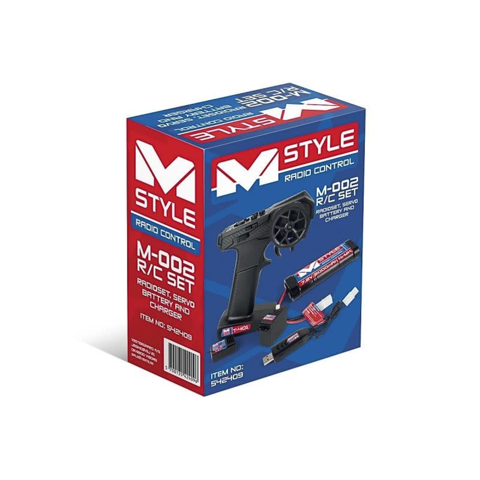 Mstyle Mstyle R/C Set - Radioset, Servo, Battery and Charger