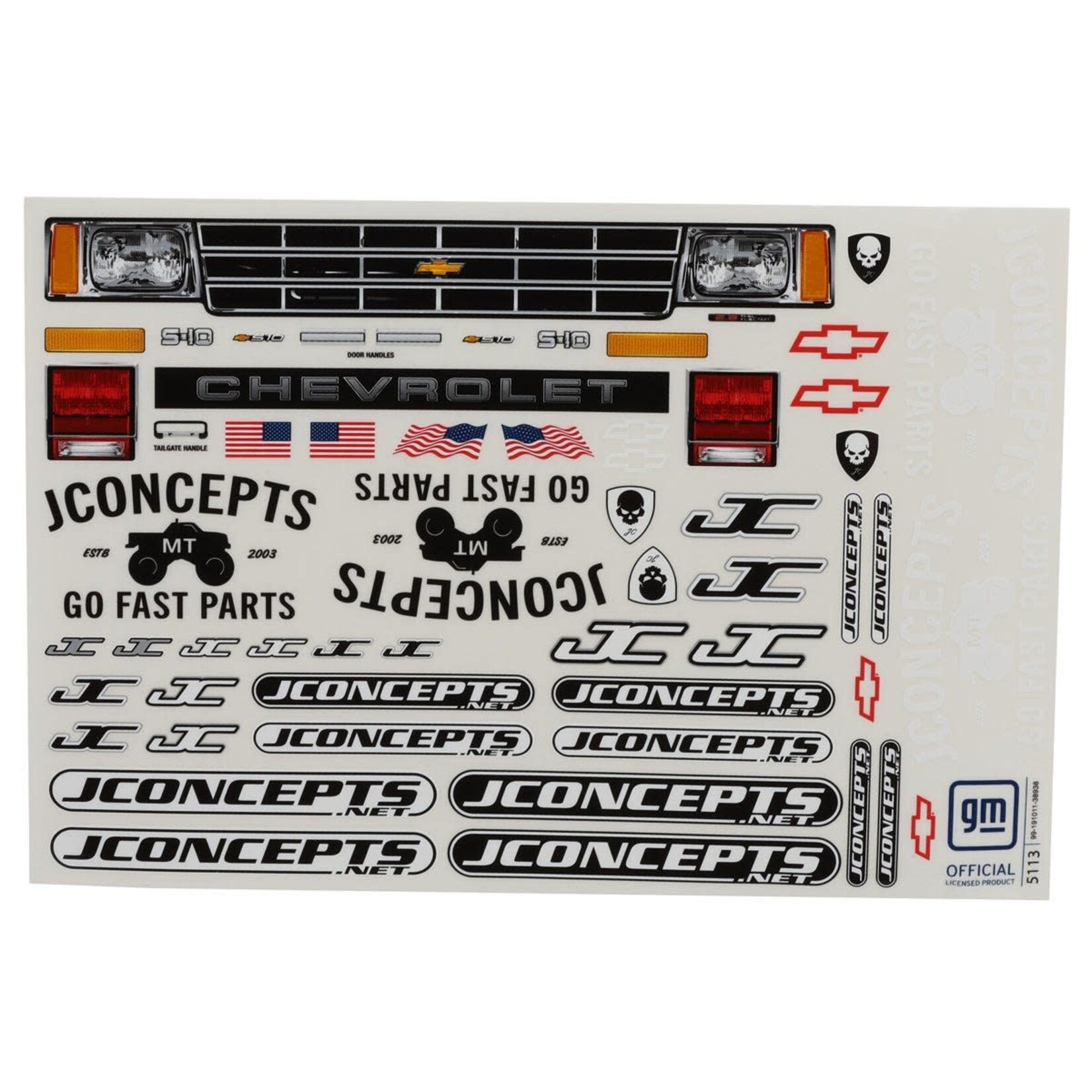 JConcepts 1990 Chevy S10 Extended Cab 1/10 Monster Truck Body (Clear) (13.0”)