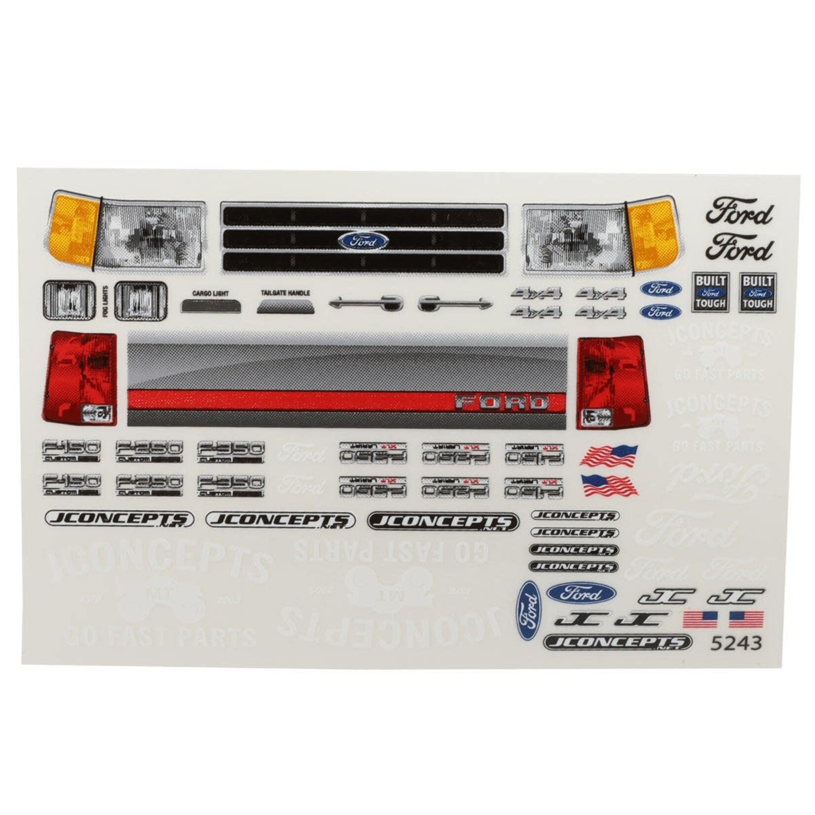 JConcepts Losi Mini LMT 1990 Ford F-250 Monster Truck Body (Clear)