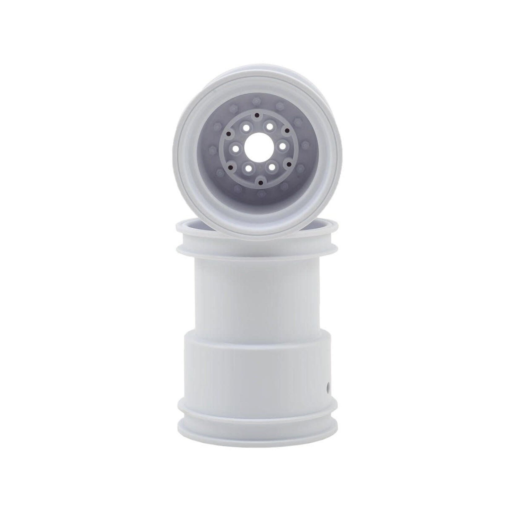 JConcepts Tribute 2.6 x 3.6" Monster Truck Wheel (White) (2)