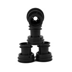JConcepts Losi Mini LMT Mini Tribute Wheels w/Hex Adaptors (Black) (4)