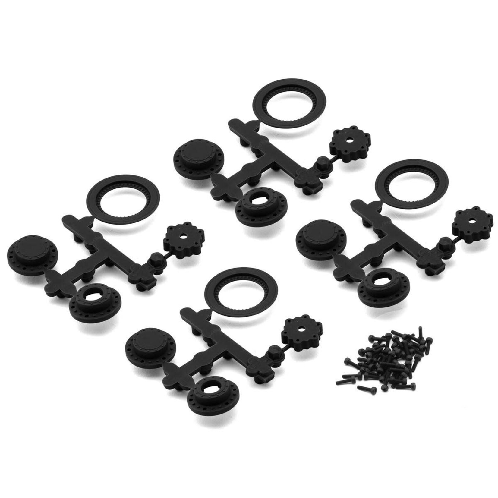 JConcepts Losi Mini LMT Mini Tribute Wheels w/Hex Adaptors (Black) (4)