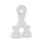 JConcepts Losi Mini LMT Mini Tribute Wheels w/Hex Adaptors (White) (4)