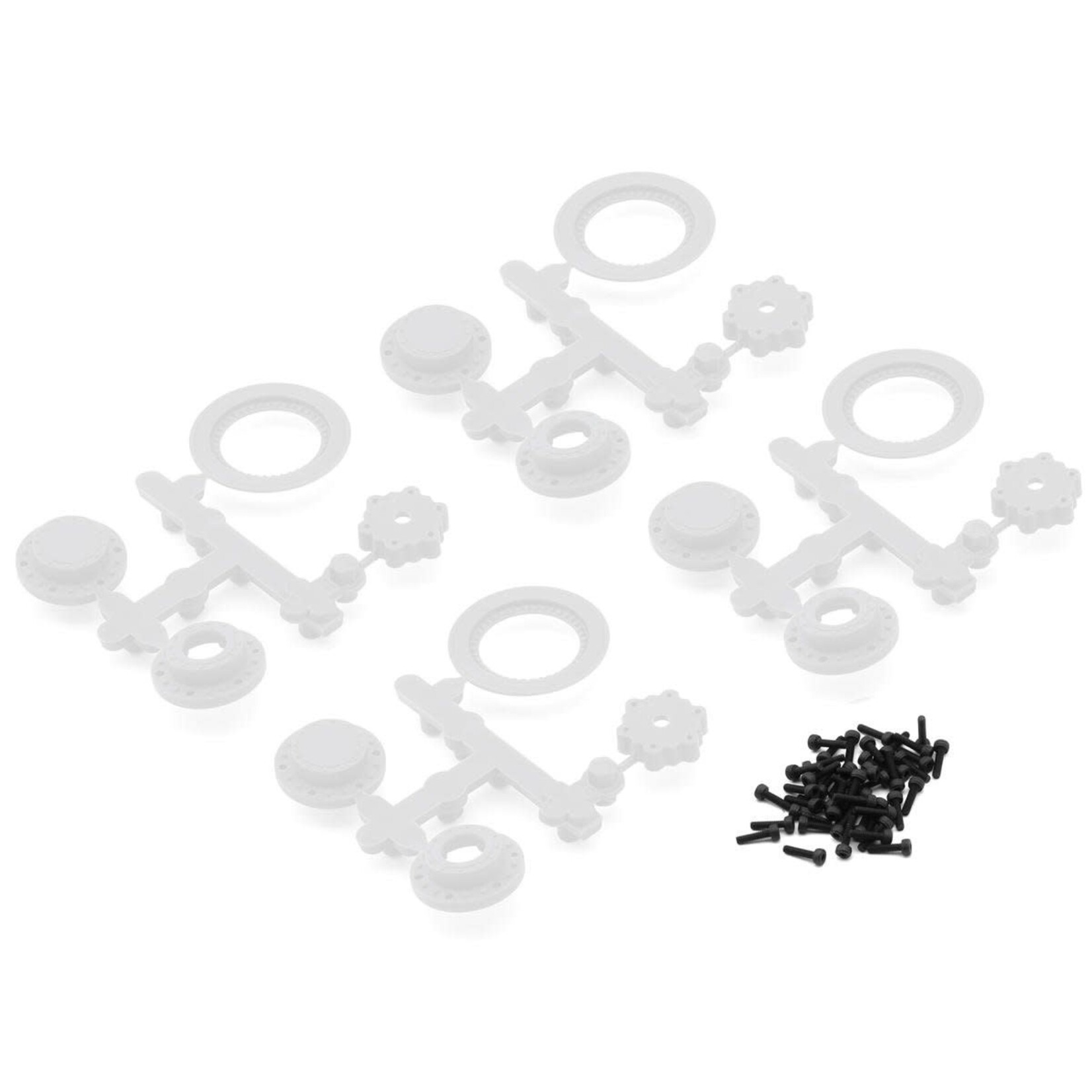 JConcepts Losi Mini LMT Mini Tribute Wheels w/Hex Adaptors (White) (4)