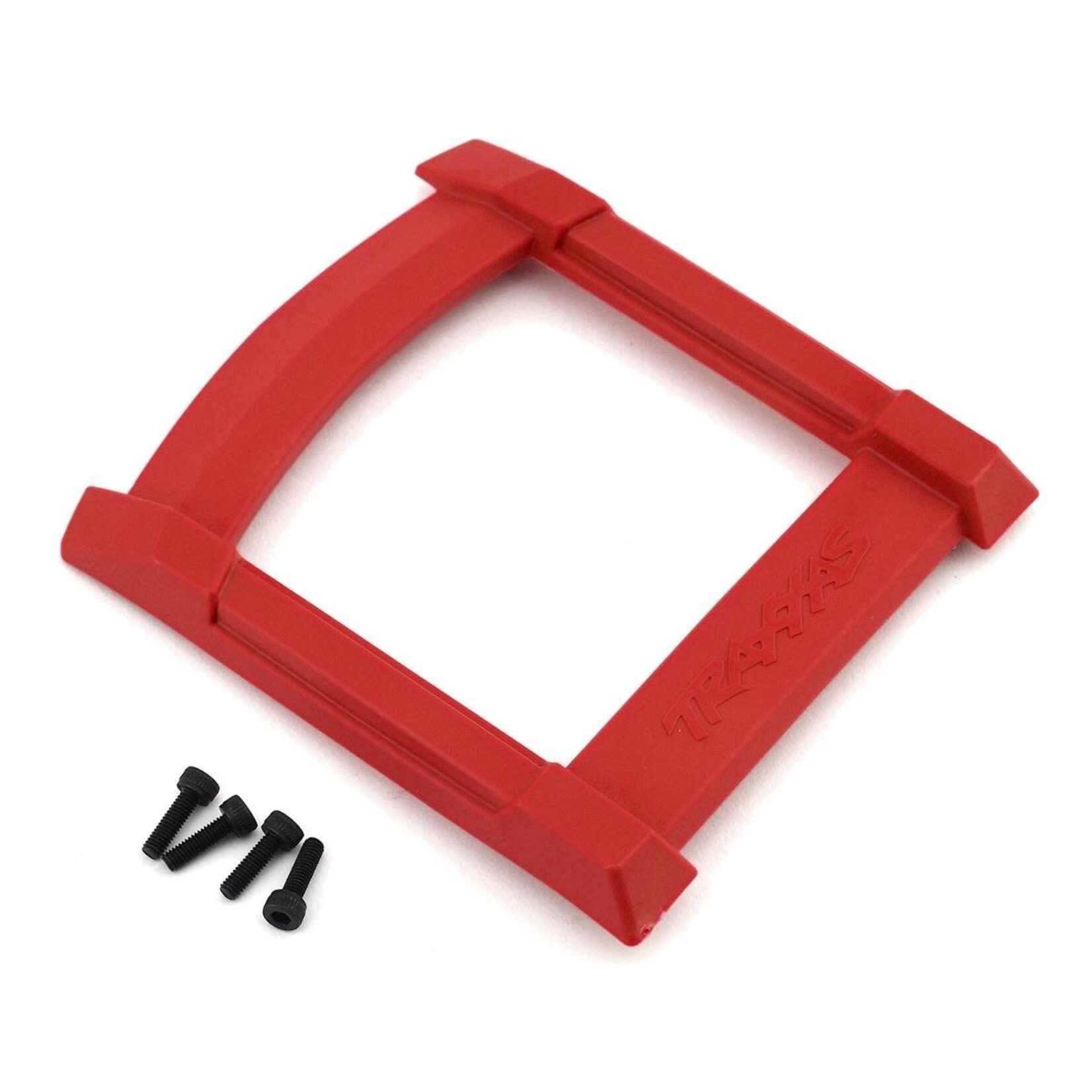 Traxxas Skid plate, roof (body) (red)/ 3x12mm CS (4)