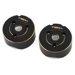 Treal Hobby Vanquish VRD/VS4-10 Brass Front Portal Covers (120.4g ea) (Black) (2)