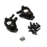 Treal Hobby Vanquish VRD/VS4-10 Brass Steering Knuckles (49.15g ea) (Black) (2) (Portal Axle)