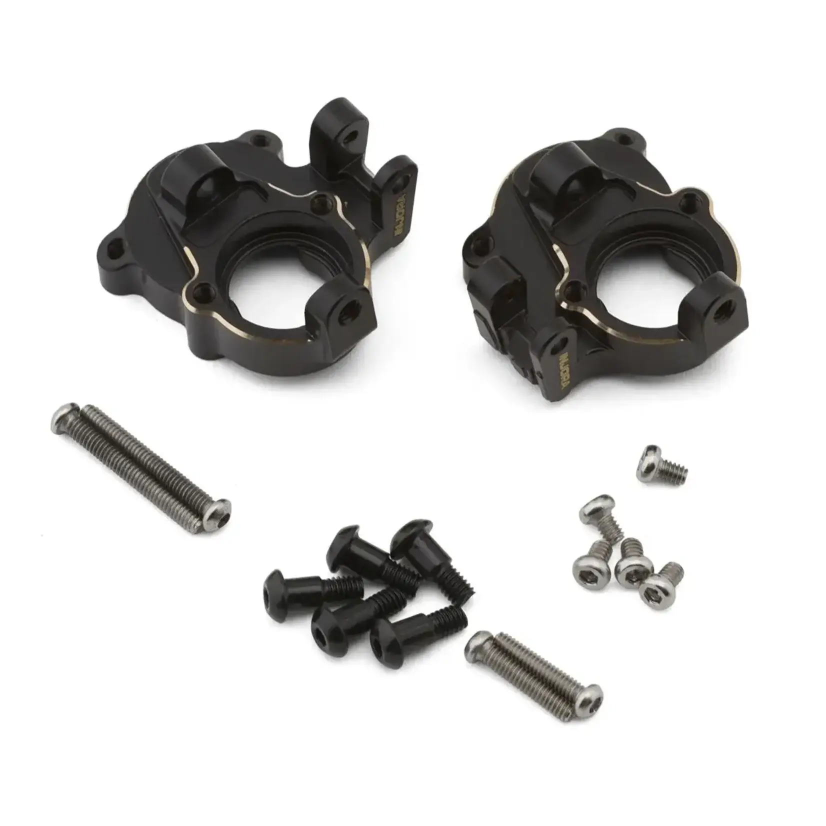 Redcat Ascent-18 Apex Brass Steering Knuckles (Black) (2) (14.3g ea)