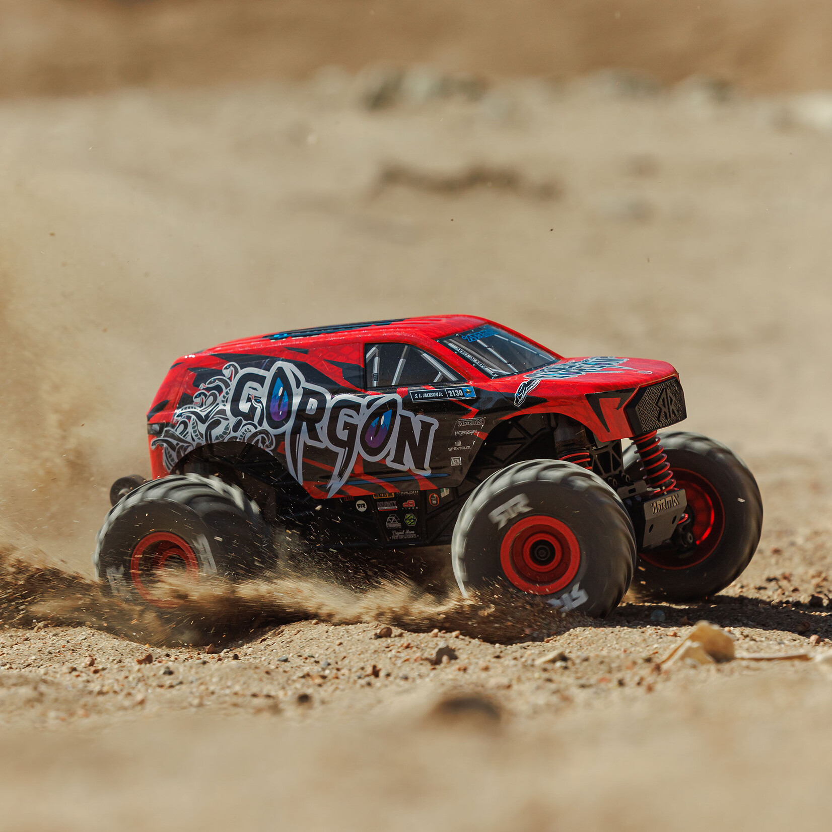 Arrma 1/16 GORGON GROM 4X4 RTR Brushed Monster Truck (Battery & Charger Included), Red