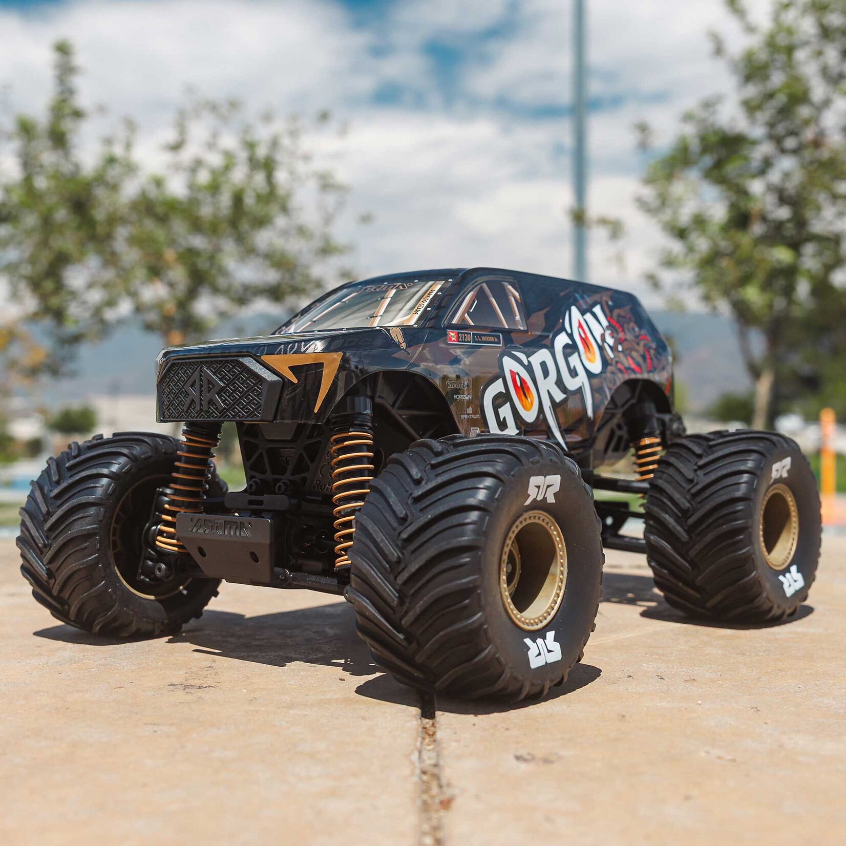 Arrma 1/16 GORGON GROM 4X4 RTR Brushed Monster Truck (Battery & Charger Included), Bronze