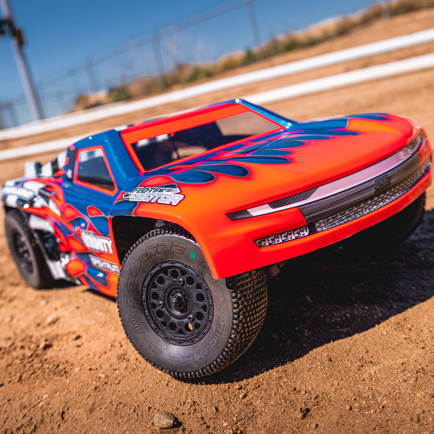 Pro-Line 1/10 Pre-Cut Flo-Tek Sector Clear Body: Short Course