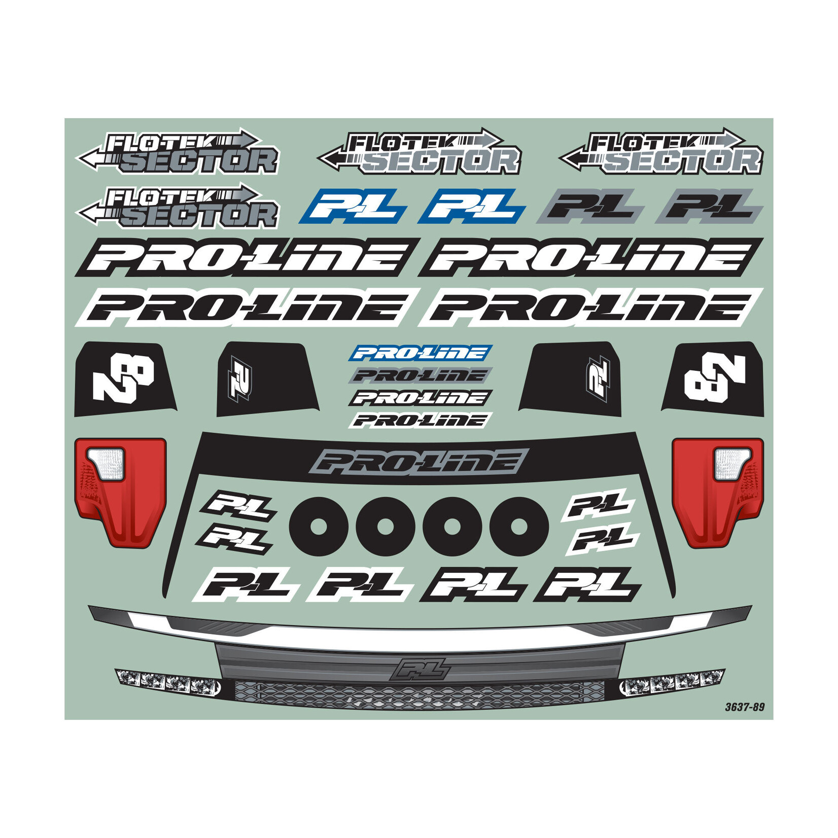 Pro-Line 1/10 Pre-Cut Flo-Tek Sector Clear Body: Short Course