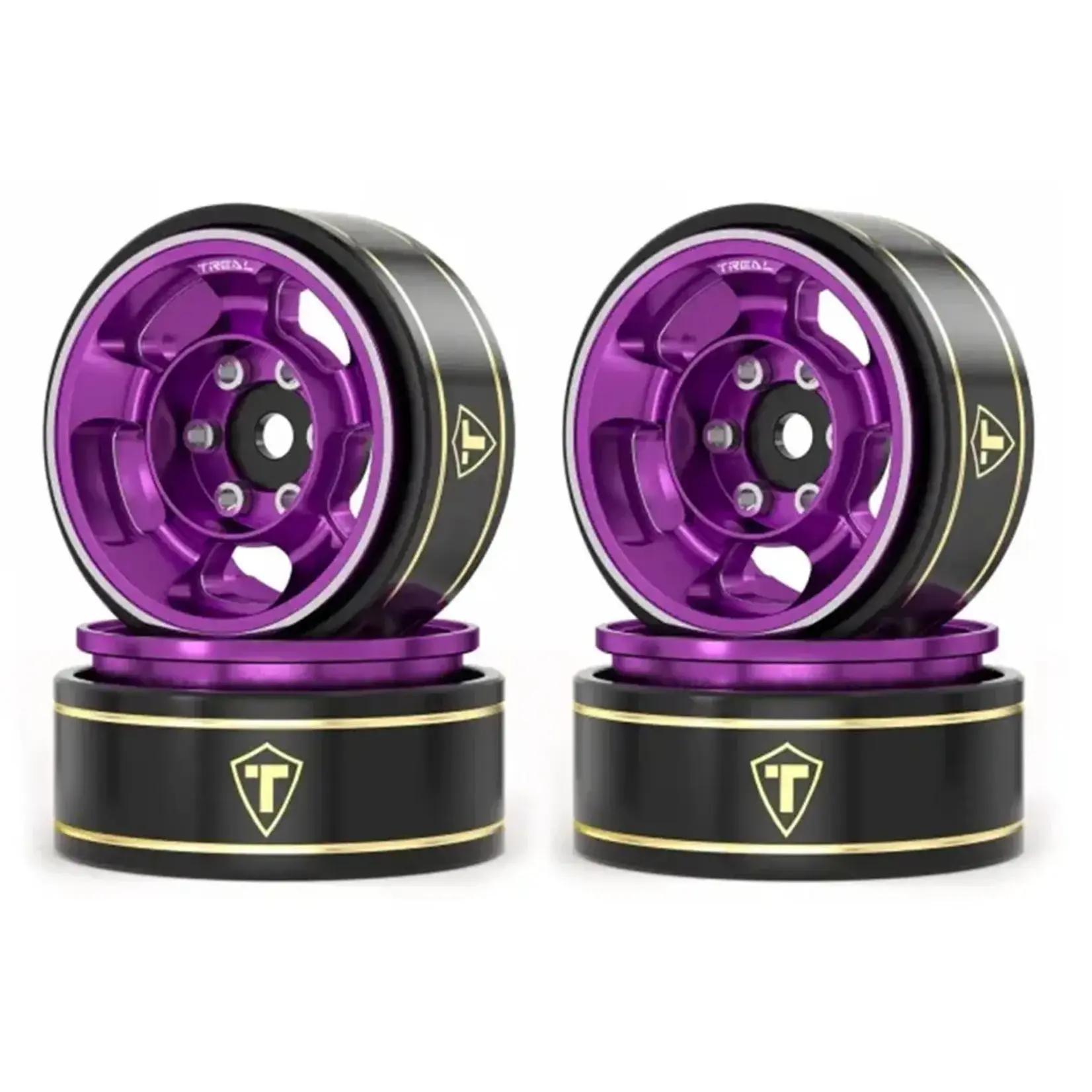 Treal Hobby Type G 1.0" - Spoke beadlock  C lassic Wheels (purple)