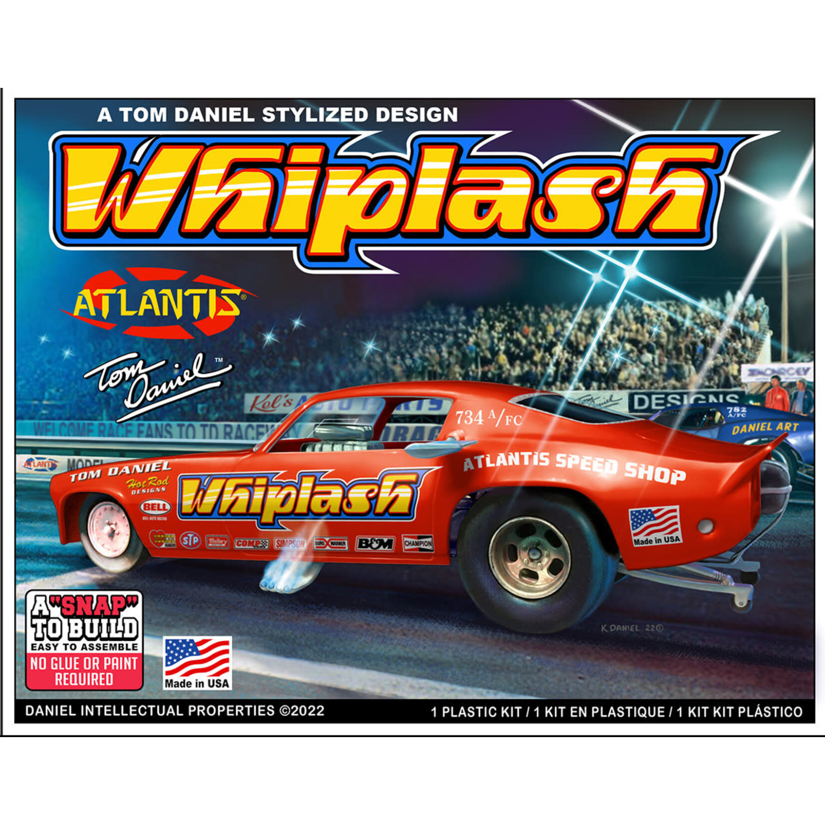 Atlantis Tom Daniel Whiplash Camaro Funny Car - SNAP