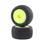 Losi BK Bar Tires FR/Rr Mounted Yellow - Mini T