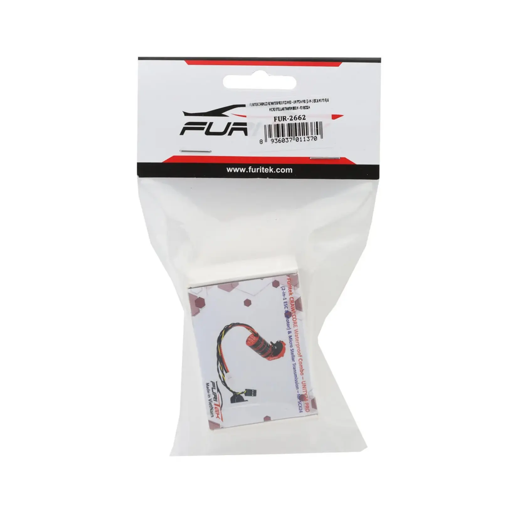 FuriTek Crawlcore Power System: Unity Pro 2-in-1 ESC/Motor with Micro Stellar Transmission, 1/24 Axial SCX24