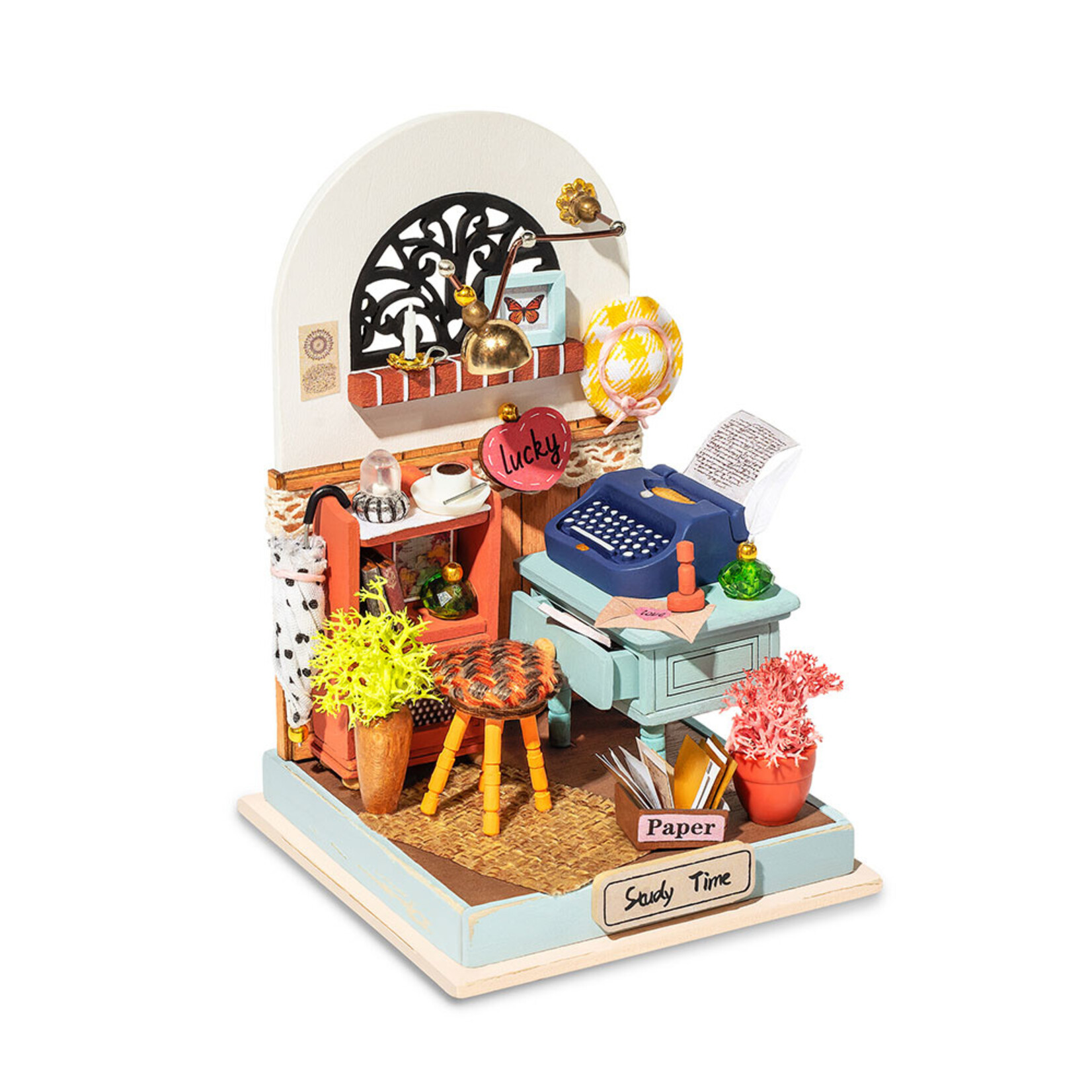 Robotime Super Mini House; Record Mood - Study