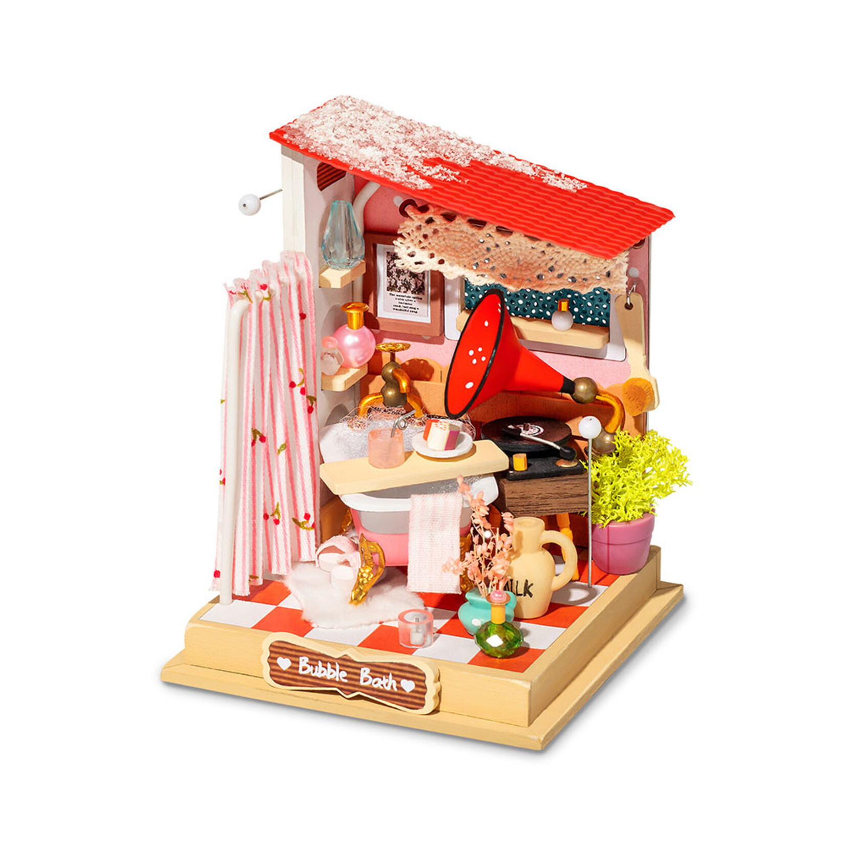 Robotime Super Mini House; Bubble Bath - Bathroom