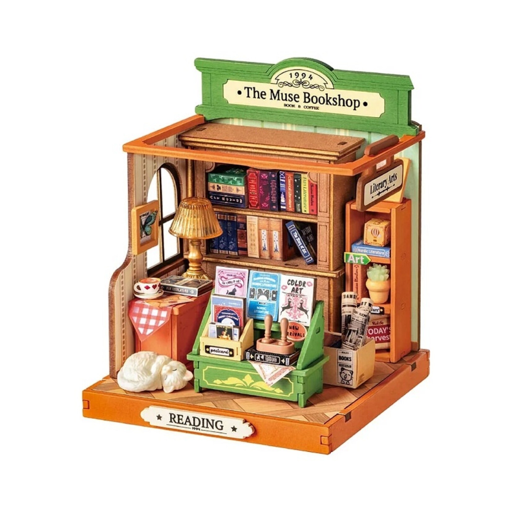 Robotime The Muse Bookshop, Super Mini Houses - Little Warm Spaces