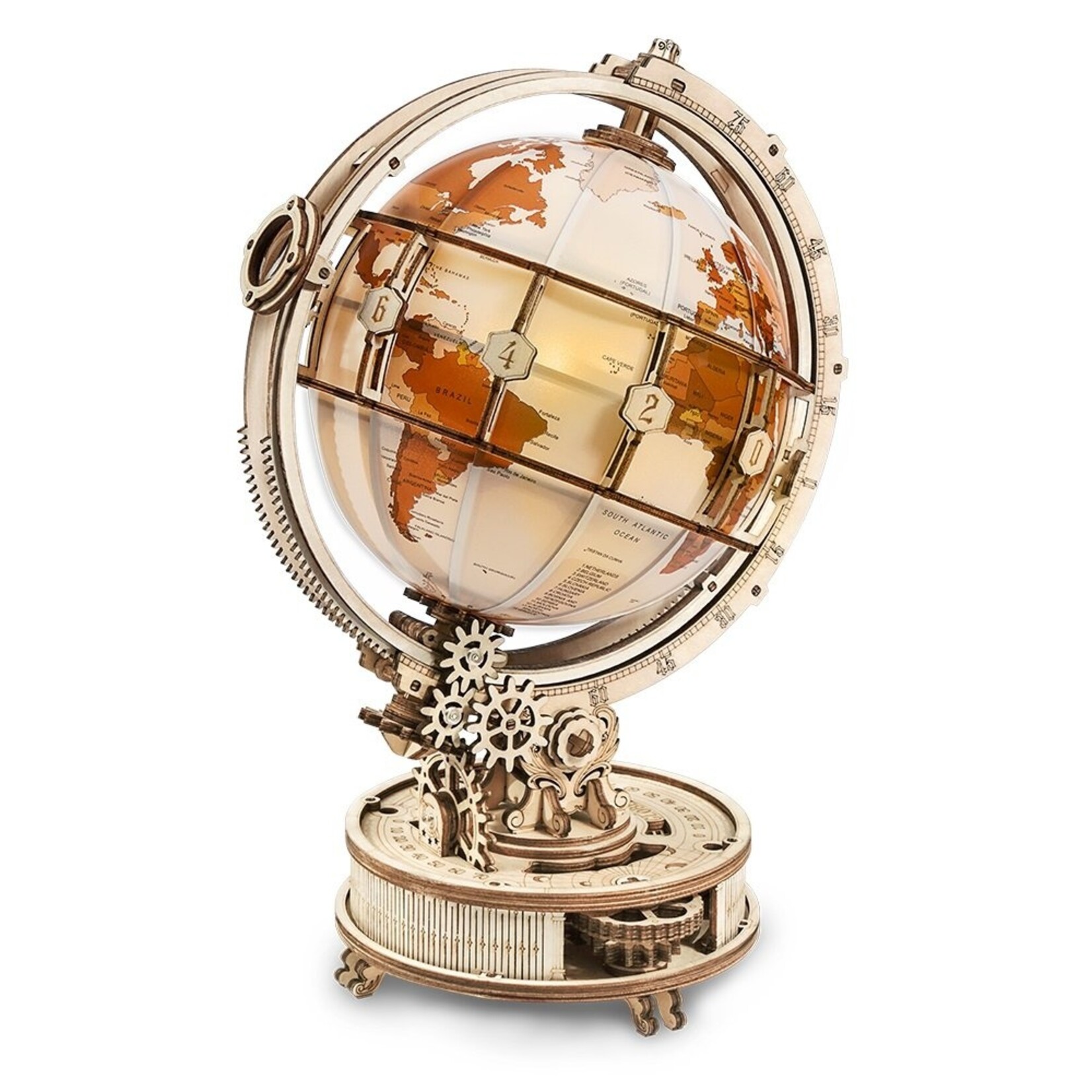 Robotime Classic 3D Wood Puzzles; Luminous Globe
