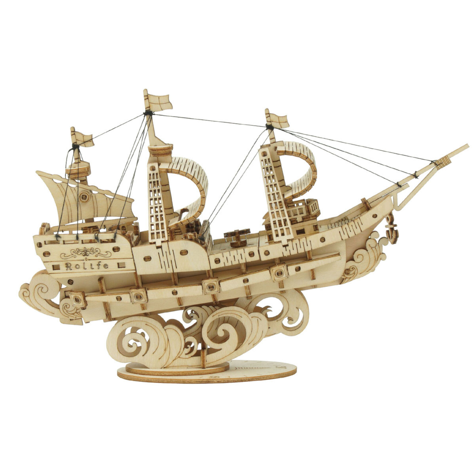 Classic 3D Wood Puzzles; Sailing Ship