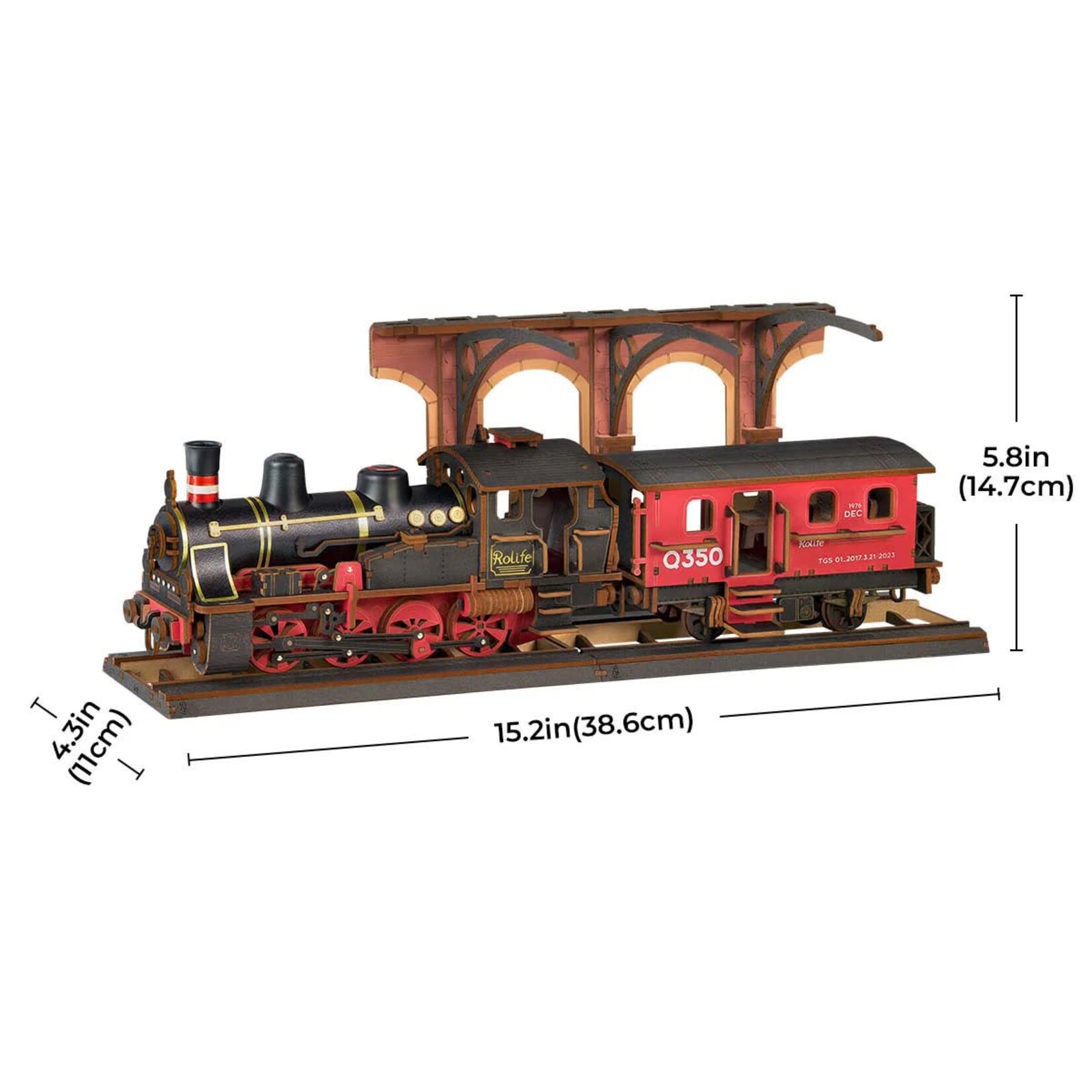 Robotime Steam Journey - Classic 3D Wood Puzzles