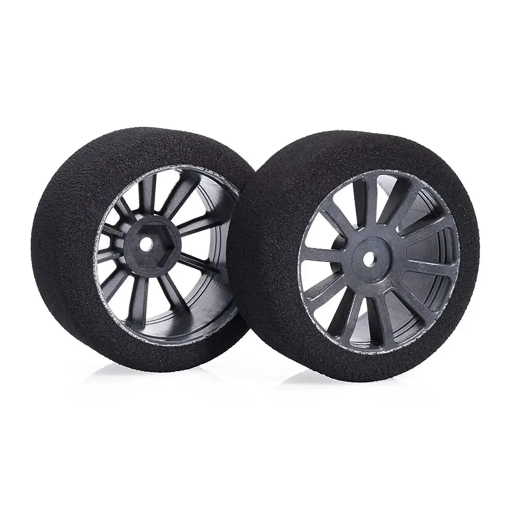 Matrix Racing Tires 30mm 1/10 Foam Rear Tires (Air Carbon Rim) X2 12mm hex - 35 SHORE