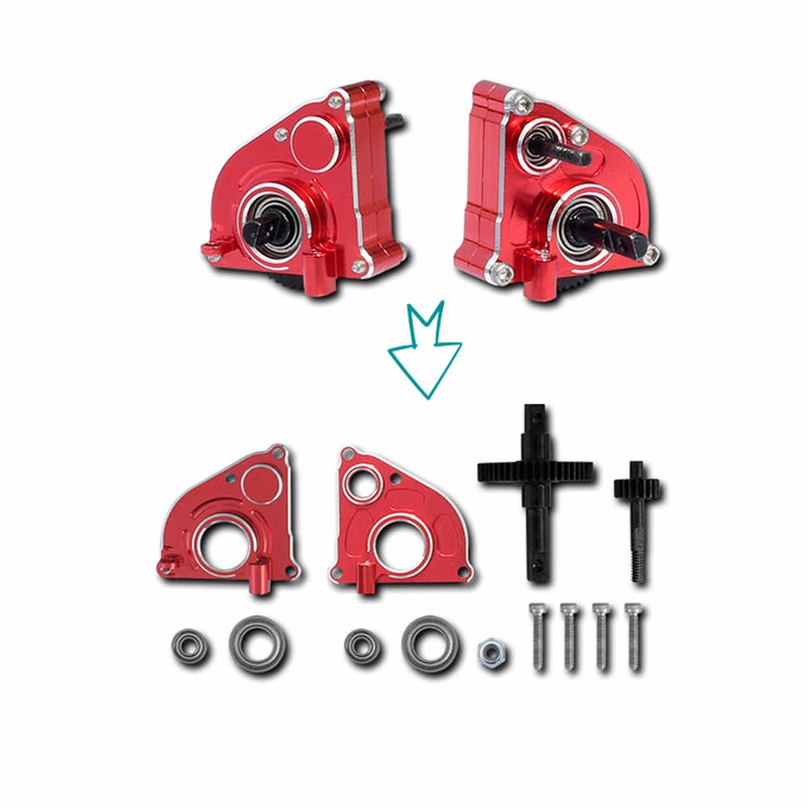 FuriTek Crawlcore Power System: Unity Pro 2-in-1 ESC/Motor with Micro Stellar Transmission, 1/24 Axial SCX24