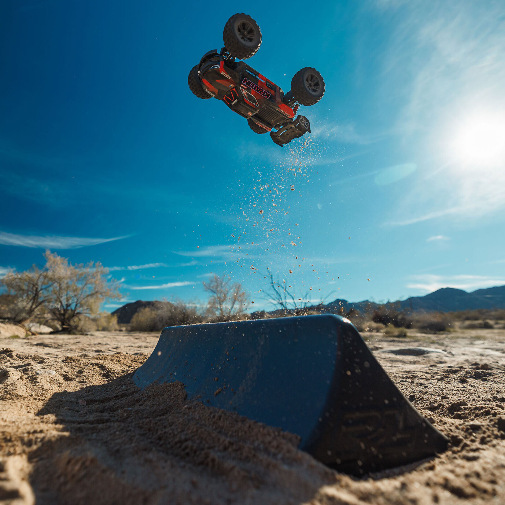 Arrma 1/16 MINI KRATON 3S DSC 4X4 RTR Brushless Speed Truck , Black/Red