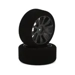 Matrix Racing Tires 26mm 1/10 Foam Front Tires (Air Carbon Rim) (2) (12mm Hex) (30 Shore)