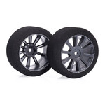 Matrix Racing Tires 30mm 1/10 Foam Rear Tires (Air Carbon Rim) (2) (12mm Hex) (30 Shore)