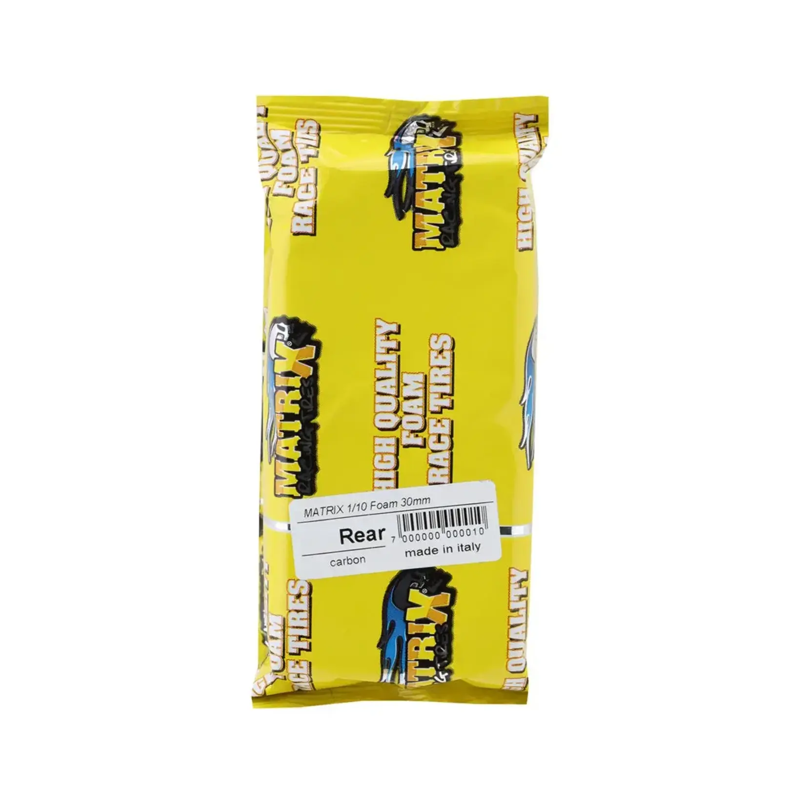 Matrix Racing Tires 30mm 1/10 Foam Rear Tires (Air Carbon Rim) (2) (12mm Hex) (30 Shore)