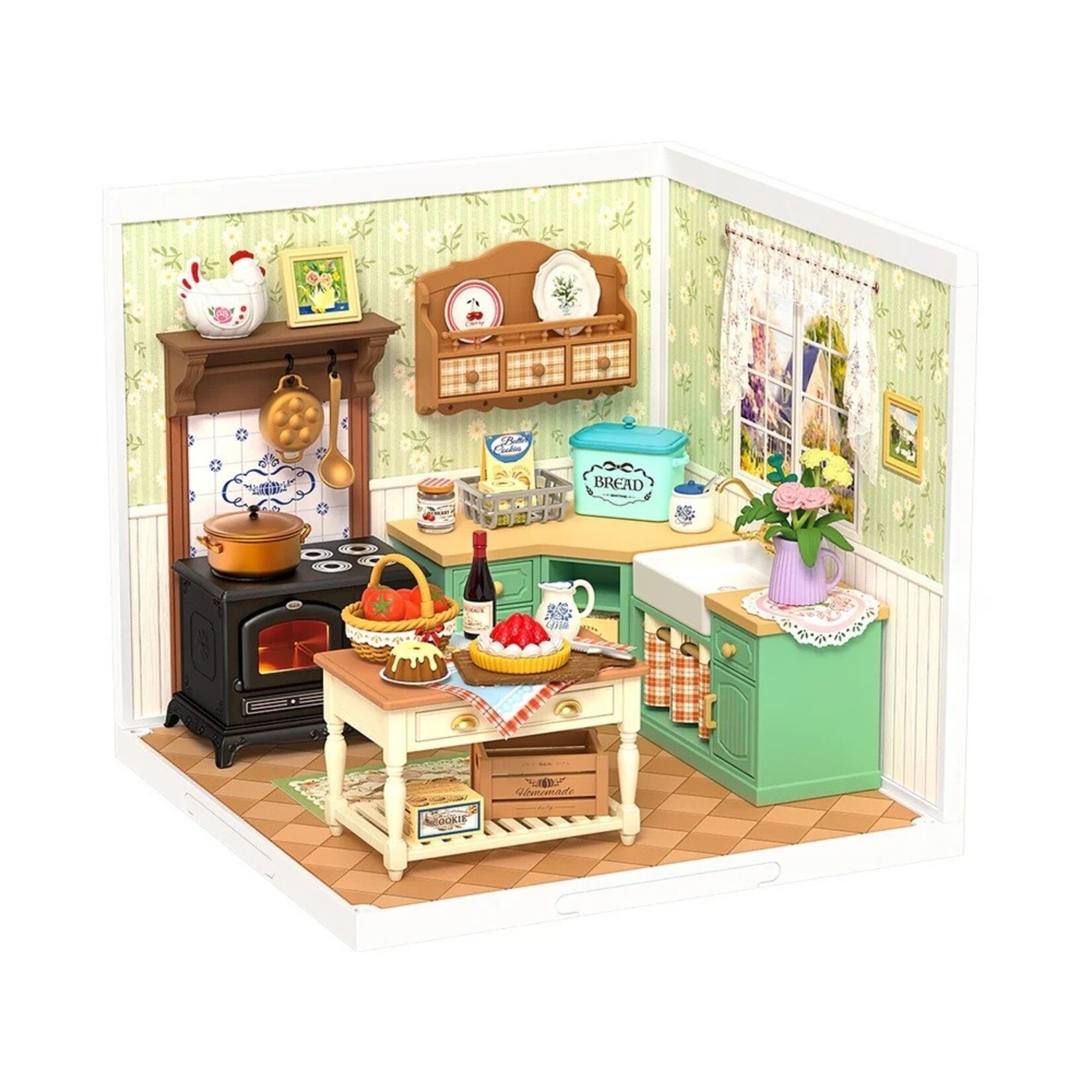 Robotime Farmhouse Kitchen, DIY Miniature House