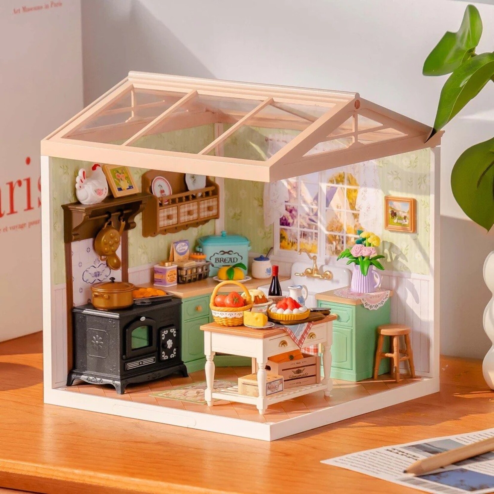 Robotime Farmhouse Kitchen, DIY Miniature House
