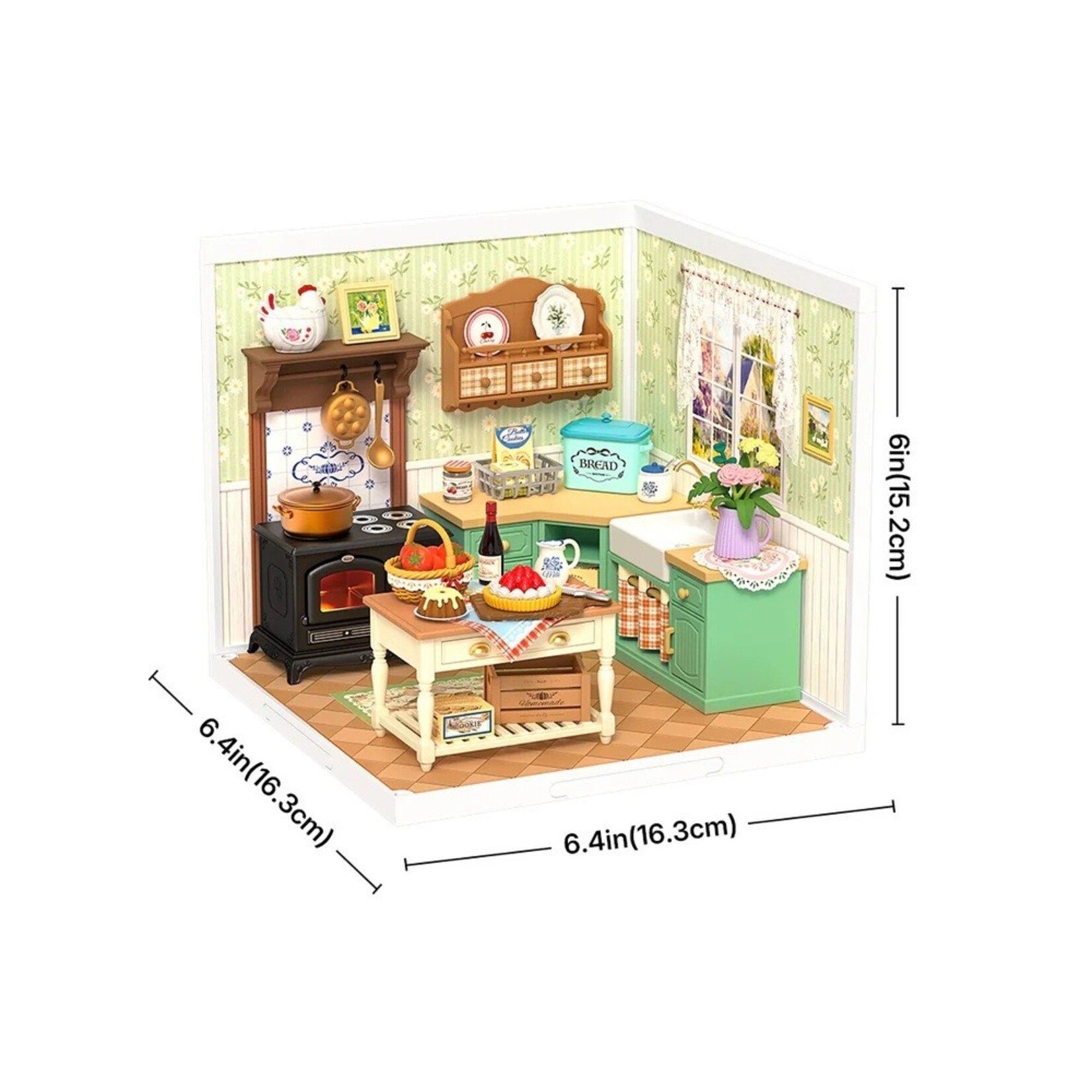 Robotime Farmhouse Kitchen, DIY Miniature House