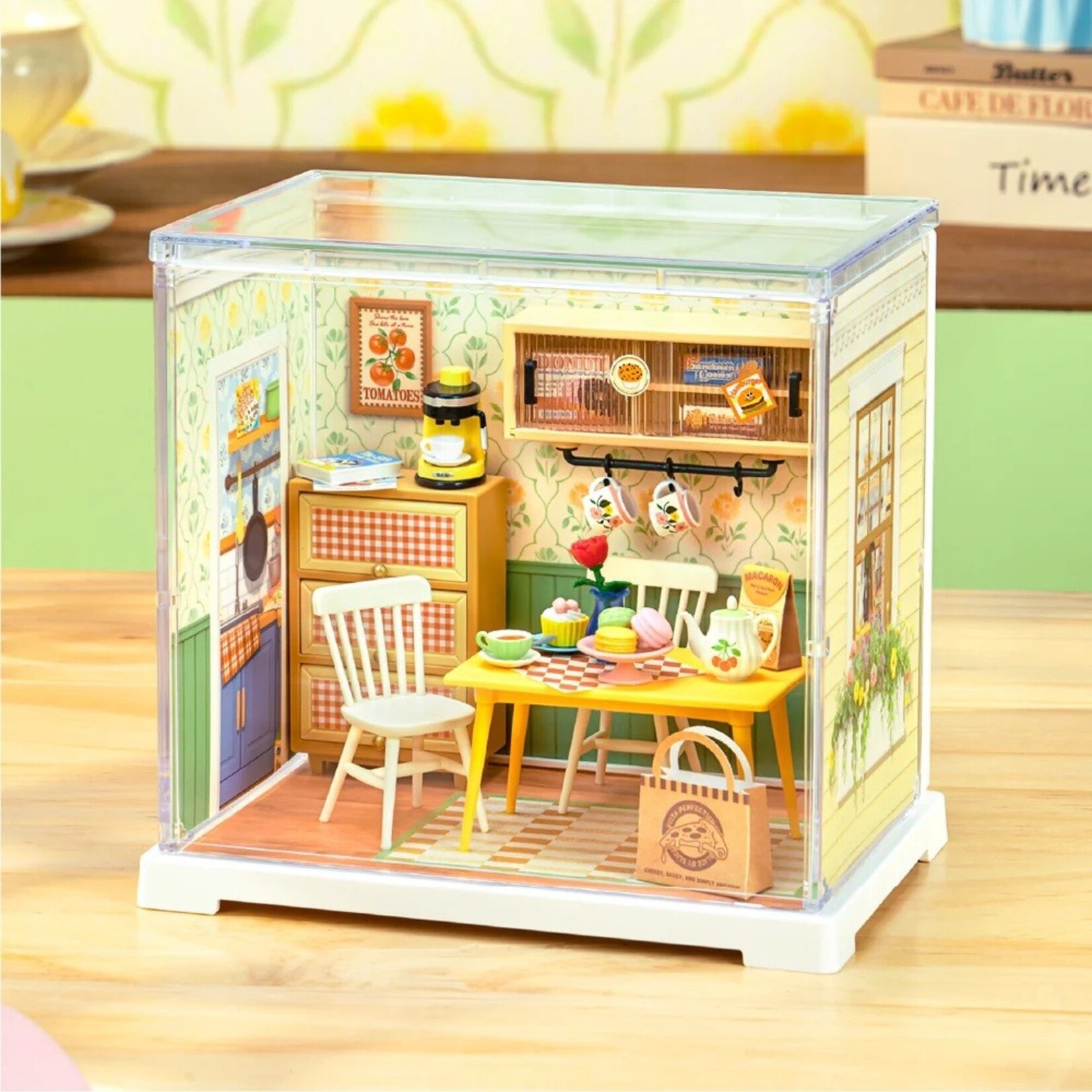 Robotime Floral Dinig Room, DIY Miniature House